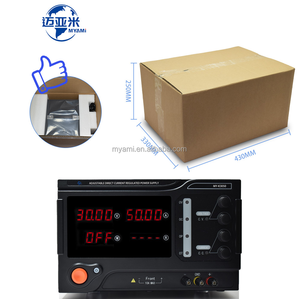 Adjustable High Power Dc Lab Power Supply 1500W - แหล่งจ่ายไฟฟ้ากระแสตรงแบบปรับค่าได้ 500 โวลต์ 2 แอมป์ 3