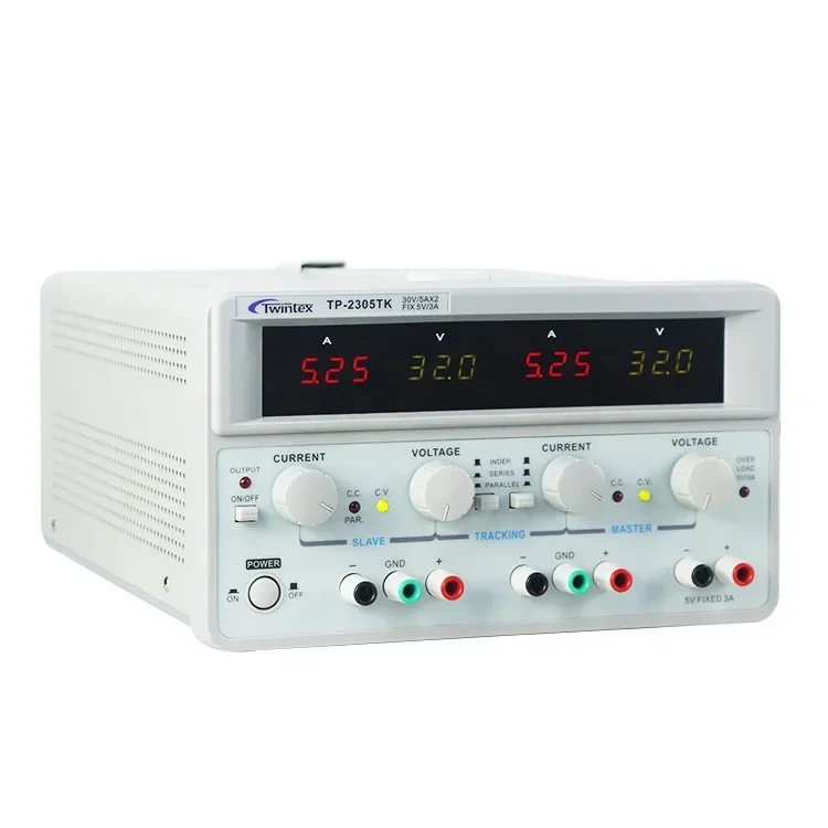 Dual Channel Linear Power Supply 30V 5A - แหล่งจ่ายไฟฟ้ากระแสตรงแบบปรับค่าได้สองช่องสัญญาณ 2026/Twintex TP-2305E 300W Symmetric Linear